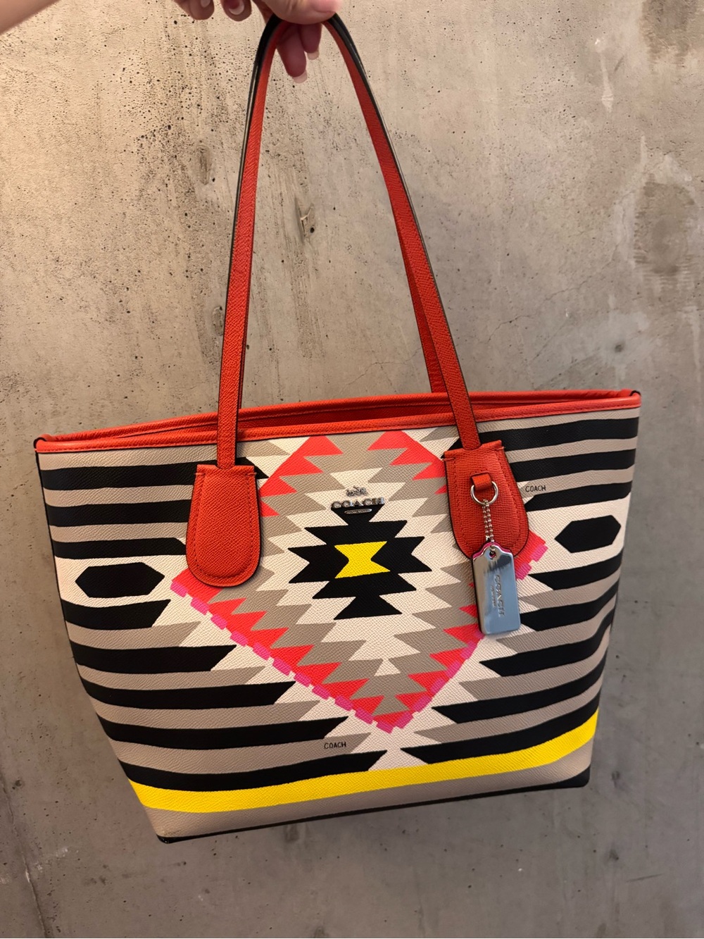 Coach 2015 Coachella Dreamweaver Collection Limited Edition Tribal Tote Bag